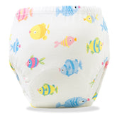 Waterproof Breathable Cotton Potty Training Pants for Babies (Small Fish)